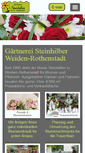 Mobile Screenshot of gaertnerei-steinhilber-rothenstadt.de